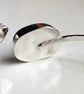 Black Seaglass & Seashell Adjustable Bangle Sterling Silver Handcast Jewellery - Image 6