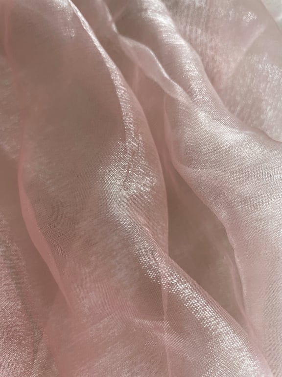 Sheer Organza Fabric Voile 150cm wide in Peach