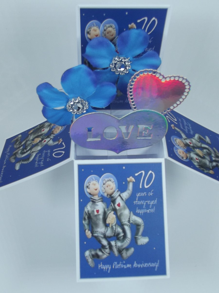 70th  Wedding Anniversary Card