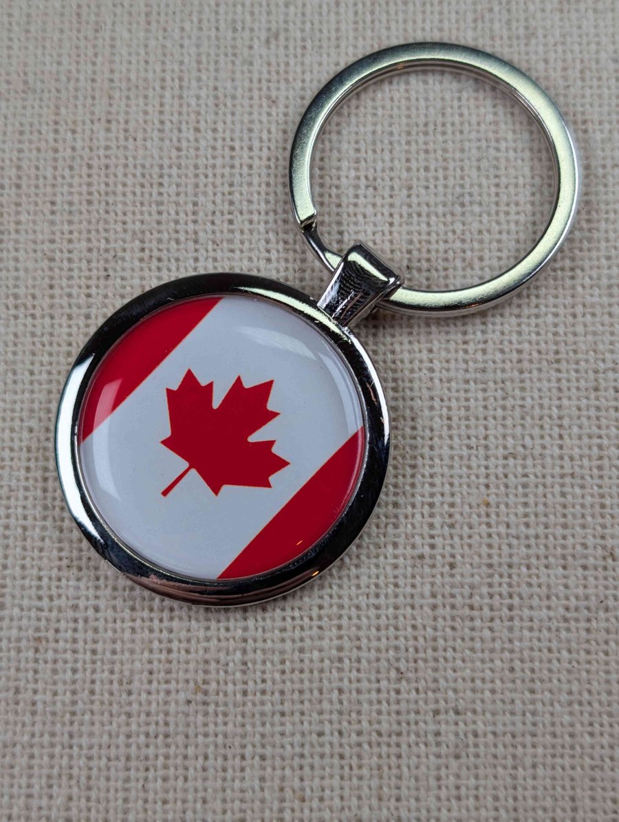 Canada Flag Keyring - Canada Flag Keychain