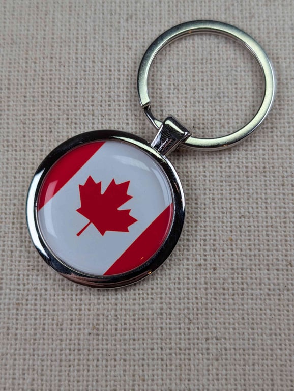 Canada Flag Keyring - Canada Flag Keychain