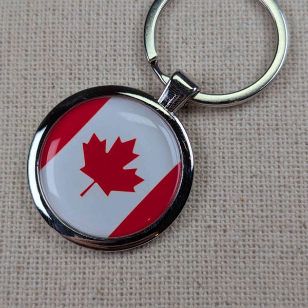 Canada Flag Keyring - Canada Flag Keychain