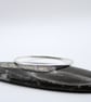 Solid Silver Bangle with Smooth Finish  - Image 2
