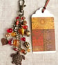 Boho-glam bag charm with turtle pendant, Christmas letterbox gift - Image 2