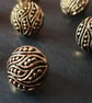 12.5mm 20L Antique Gold filigree Buttons x 9 Buttons