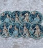 Peacock, Fox & Hare:  set of eight quilted Coasters. William Morris: Set 1 - Image 2