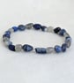 Third eye chakra stretch bracelet with labradorite, sodalite and lapis lazuli  - Image 6