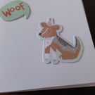Any occasion card. Dog card. Ref 306
