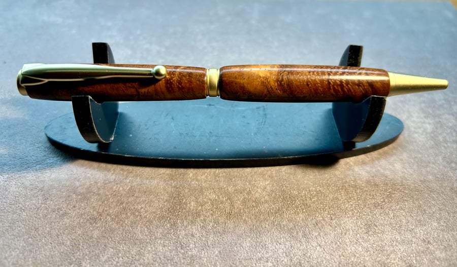 Walnut Twist Action Pen Handmade 