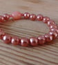 Handmade bracelet made using pre-loved beads. Small size. - Image 2