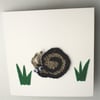 Sammy Snail Amigurumi Greetings Card