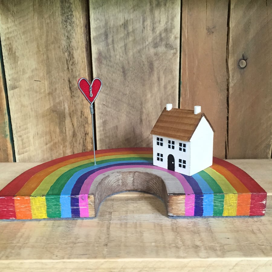 Wooden Rainbow Home Gift