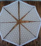 White Star & Linen Look Fabric Bunting - Image 1