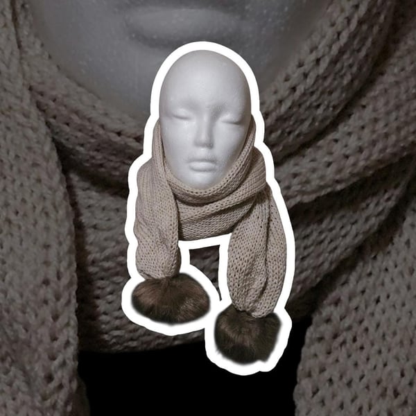 Winter Scarf (handmade) Approx 80"