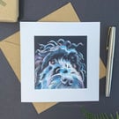 Black Cockapoo Card - Blank for any occasion.