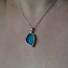 Blue glass pendant