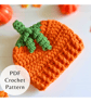 Crochet Pattern - Pumpkin Baby Hat  - Image 1