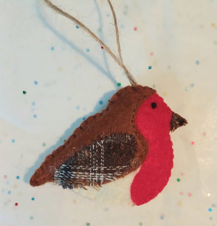 Handmade Rustic Robin Hanging