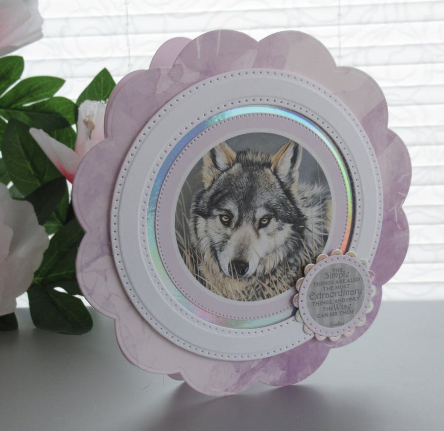Wolf Circular Any Occasion Card