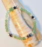 Green Aventurine Bracelet With Stars & Swarovski Crystals, Sparkly Gifts For Her - Image 6