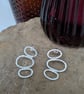 Triple oval earrings 