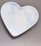 Blue Marbled Heart Trinket Dish - Eco Resin Jewellery Tray - Image 5