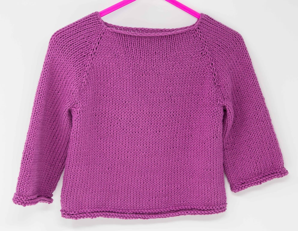 Boho Pink Organic Cotton Baby Jumper 6 - 12 months