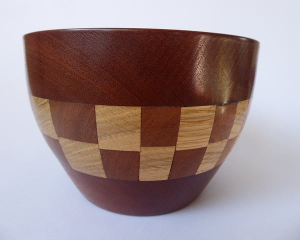 Segmental hardwood bowl