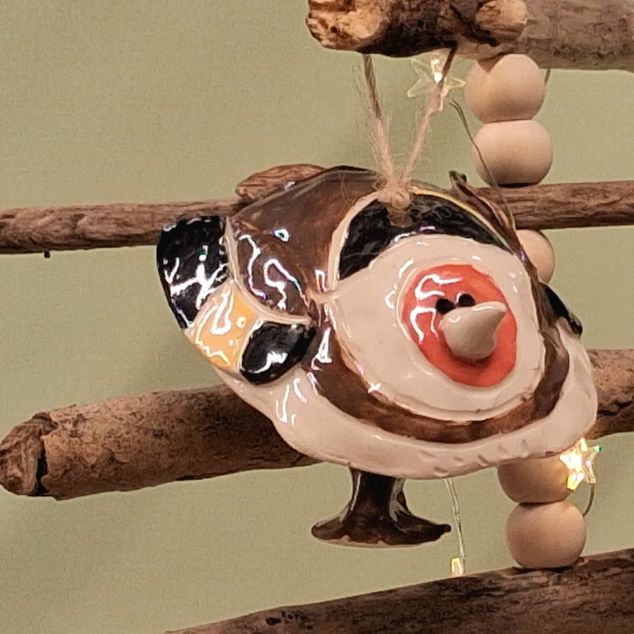 Ceramic Goldfinch bell