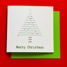 Christmas Tree ASCII Christmas Card with code included