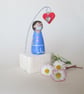 NHS Nurse Small Peg Doll