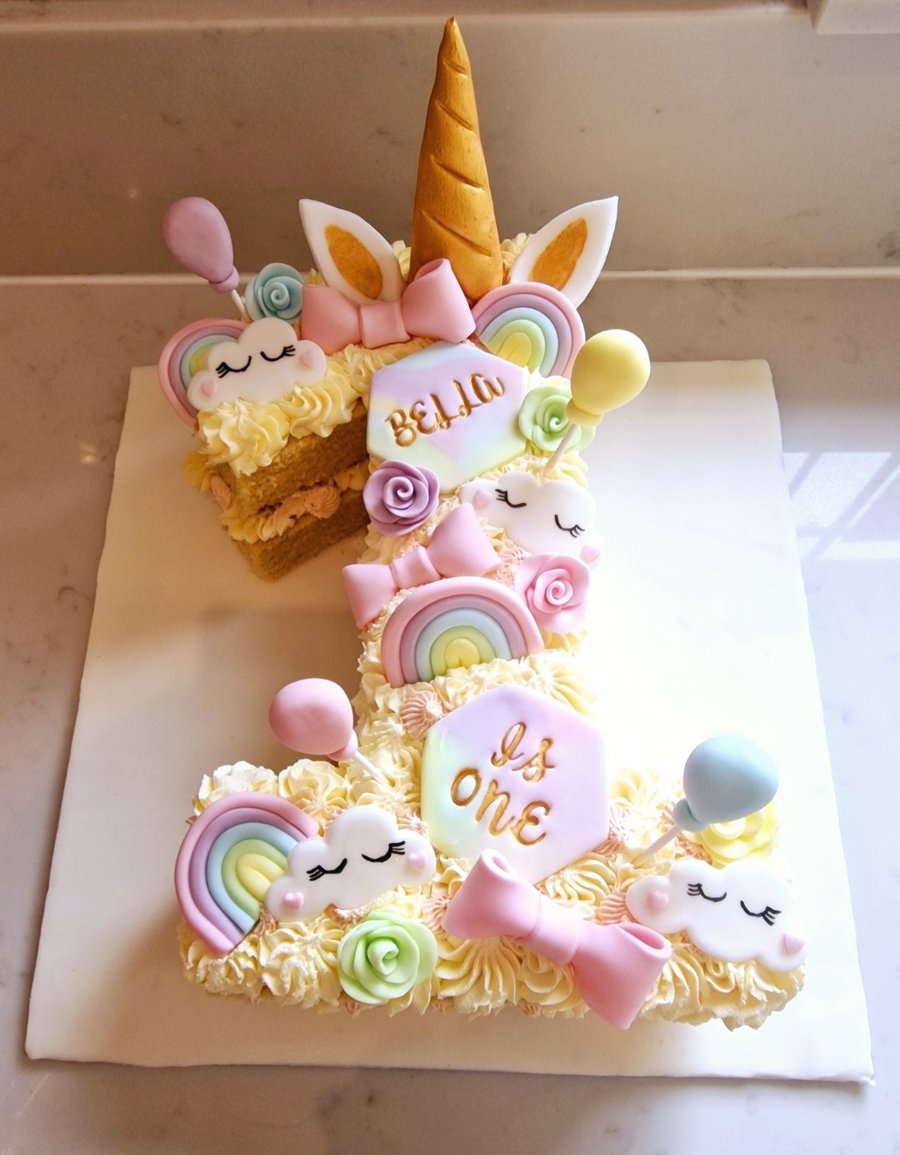 Unicorn cake topper 