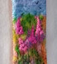 ,FOXGLOVES, handmade,original, needle felted wool bookmark 