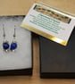 Minimalist Lapis lazuli earrings. September birthstone - Image 5