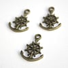 Charm / Drop Antique Bronze Anchor - 2pcs