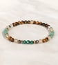Prosperity Gemstone Bracelet - Tiger Eye, Citrine, Malachite, Aventurine, Pyrite