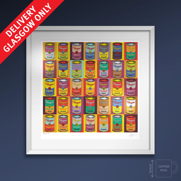 Glasgow Soup - Large, framed