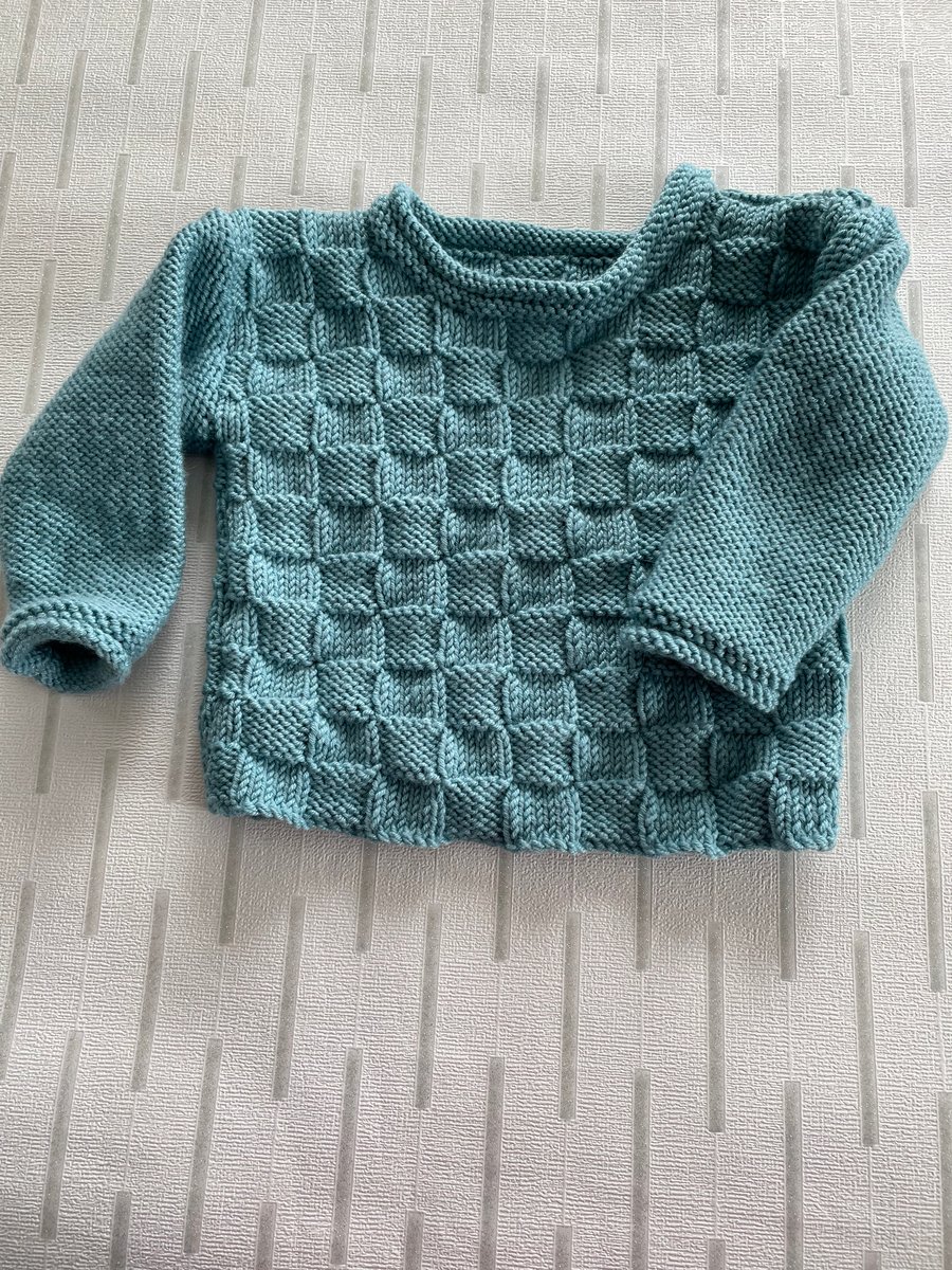 Jumper with squares pattern Folksy