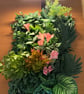 Sun Dappled Dene 60cm x 40cm Luxury Handmade Faux Green Wall