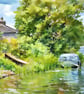 River View Boats Norfolk Fen A5 Greeting Card  - Image 1