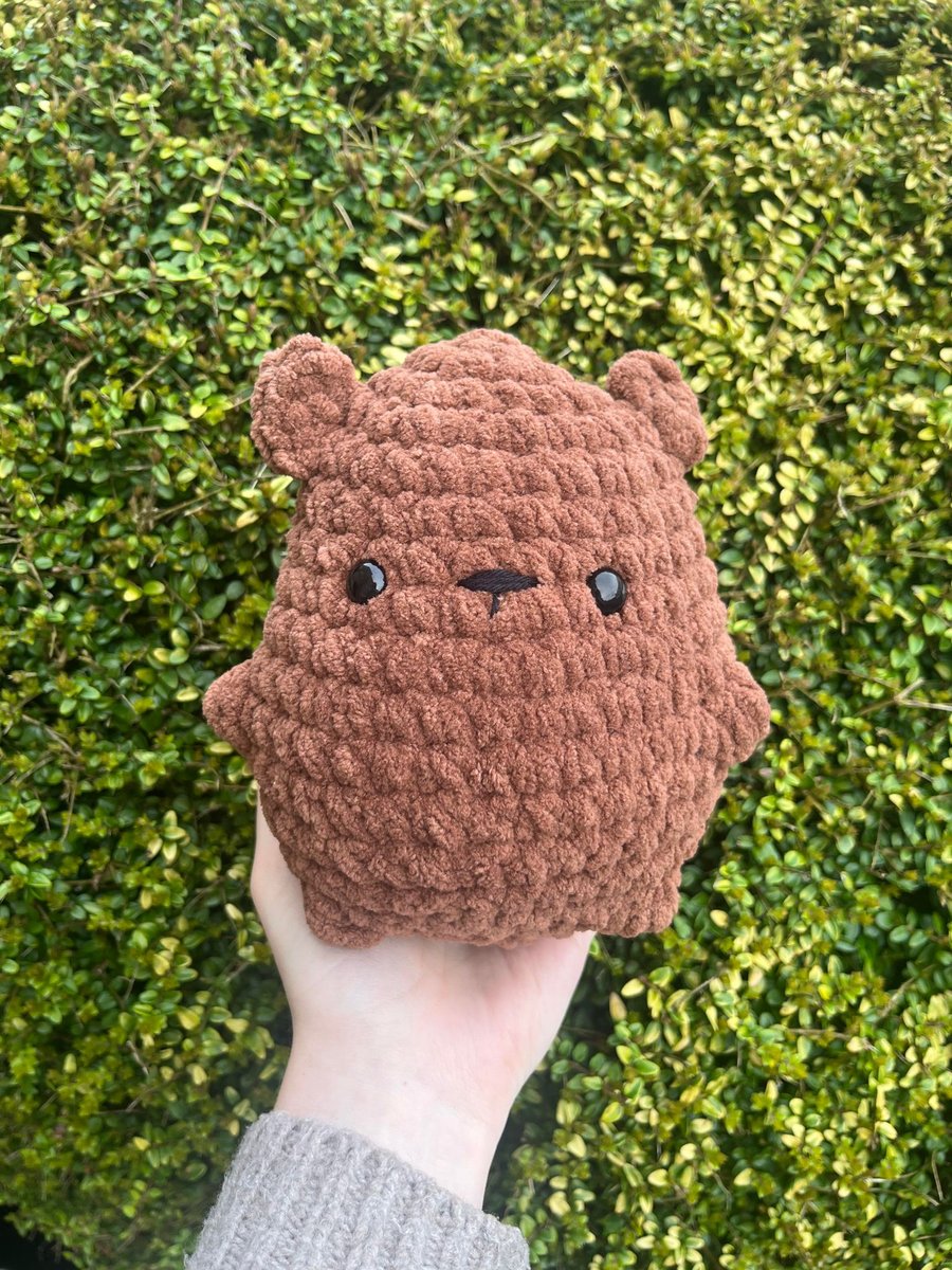 Chunky Bear Crochet Soft Toy Plushie Gift