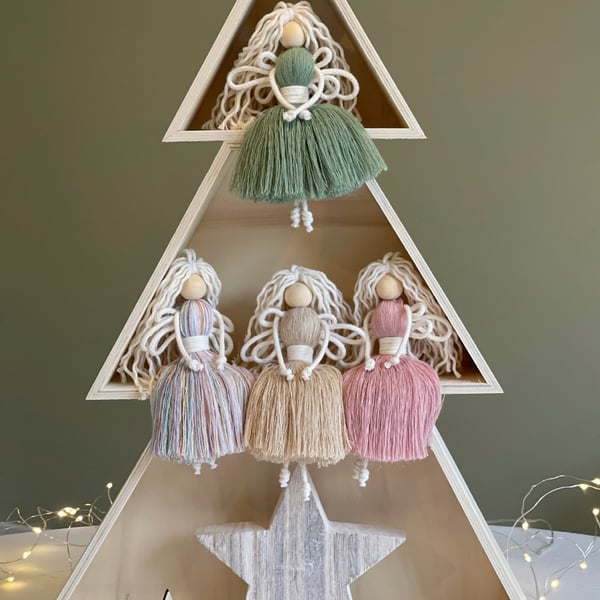 Christmas Fairy Decoration - Macrame Fairy Doll - Eco Friendly Christmas Gift
