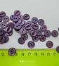 SOLD 50 round purple buttons 11mm fish eye - Image 3