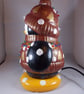 Ceramic Christmas Xmas Penguin Figurine Table Lamp Light Ornament Decoration. - Image 2