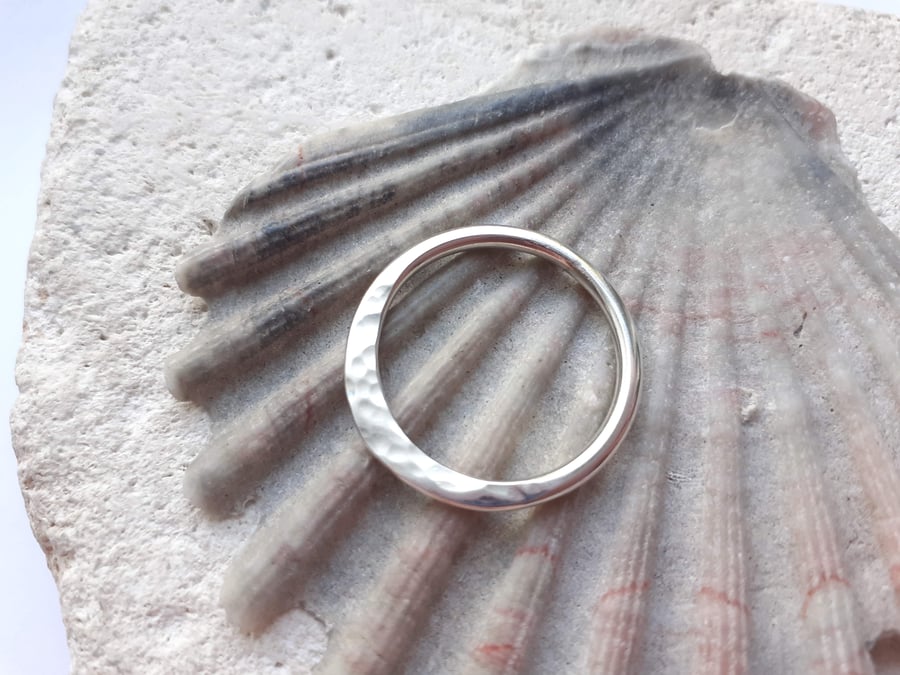 Sterling Silver Stacking Ring Size P