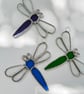 Stained Glass Small Dragonfly Suncatcher - Handmade Window Decoration