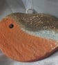Handpainted Clay Rustic Robin Hanging - Image 4
