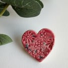 cherry blossom mini ceramic brooch