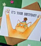 Funny orange cat birthday card, Ginger cat card, Cat mum card, Cat dad card - Image 5