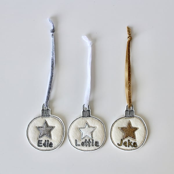 Special Order for Anne - Personalised Hanging Bauble Decoration
